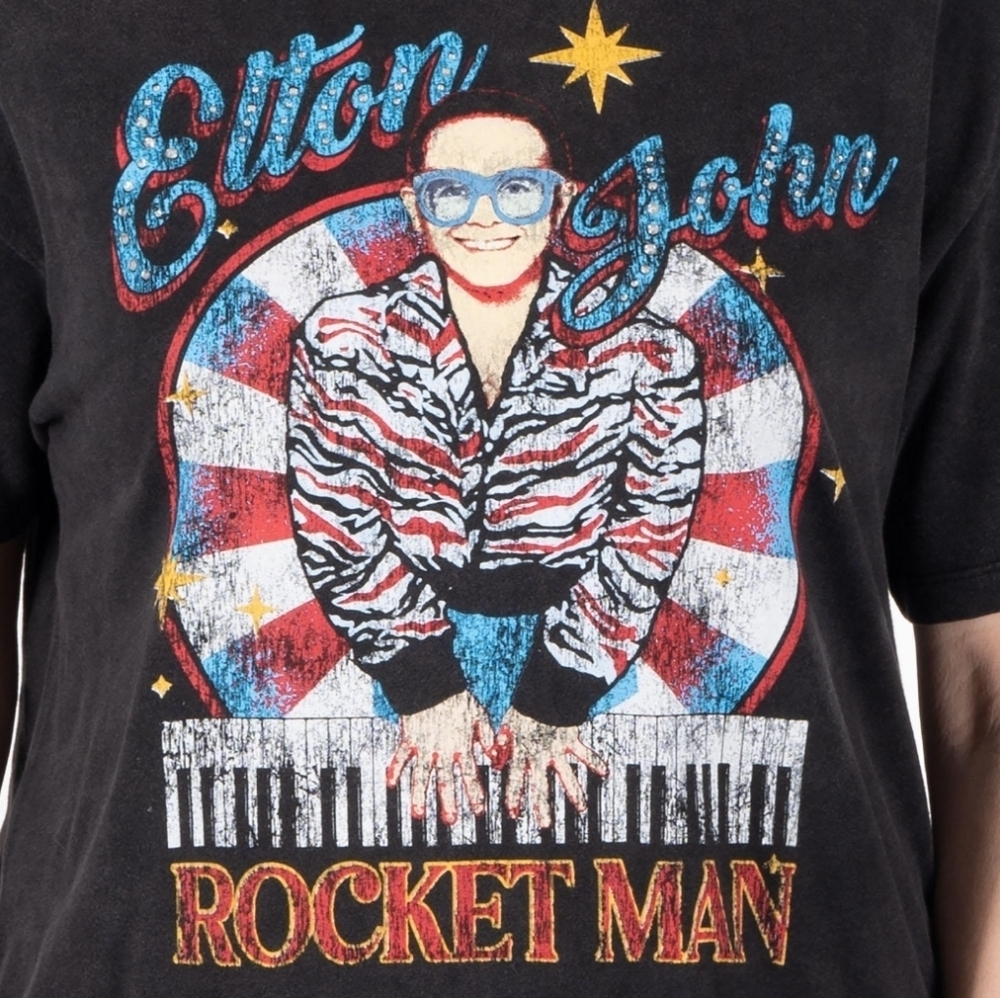 Elton John Rocket Man Licensed Band Tee XXL - Picture 2 of 11